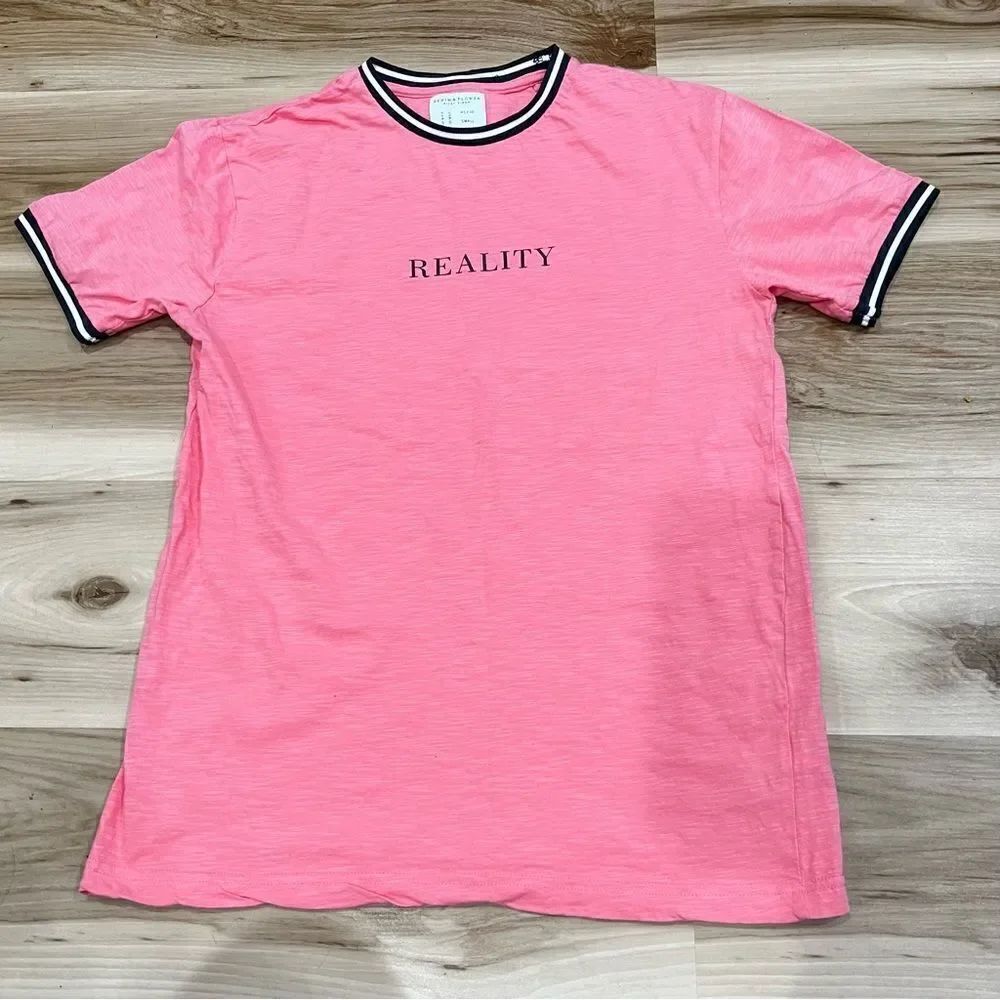 Denim & Flower Ricky Singh Reality Short Sleeve Pink Mens Small